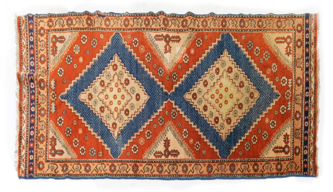 HAND-TIED KHOTAN FLOOR RUNNER 9' X 3'7" (1 of 3)