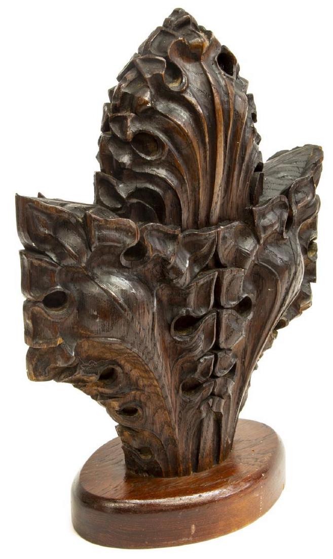 17THC. ENGLISH CARVED OAK ARCHITECTURAL ELEMENT (1 of 2)
