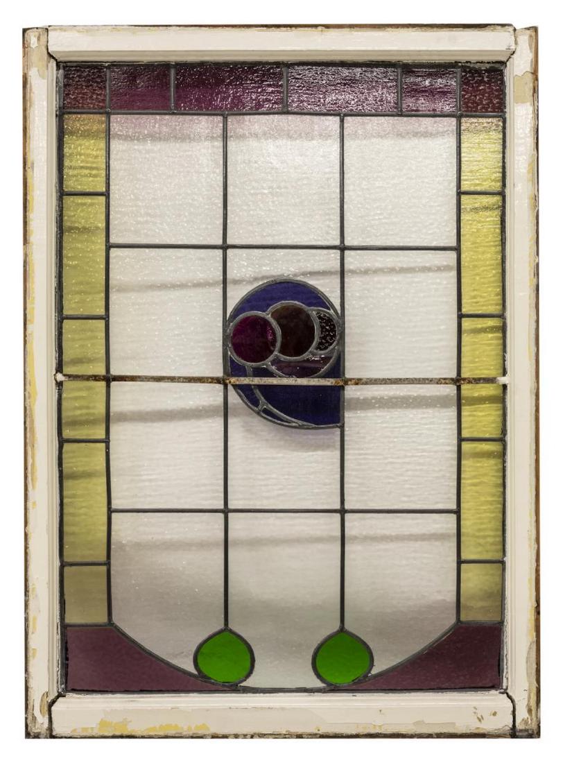 ENGLISH STAINED GLASS ARCHITECTURAL WINDOW (1 of 2)