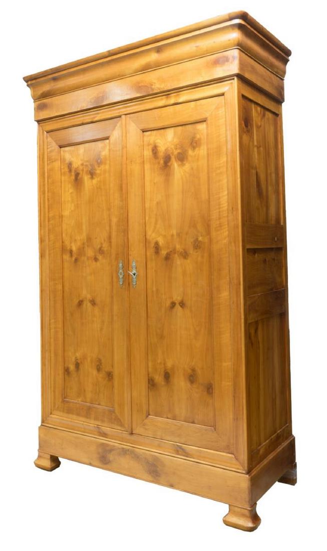 FRENCH LOUIS PHILIPPE FRUITWOOD ARMOIRE (1 of 4)