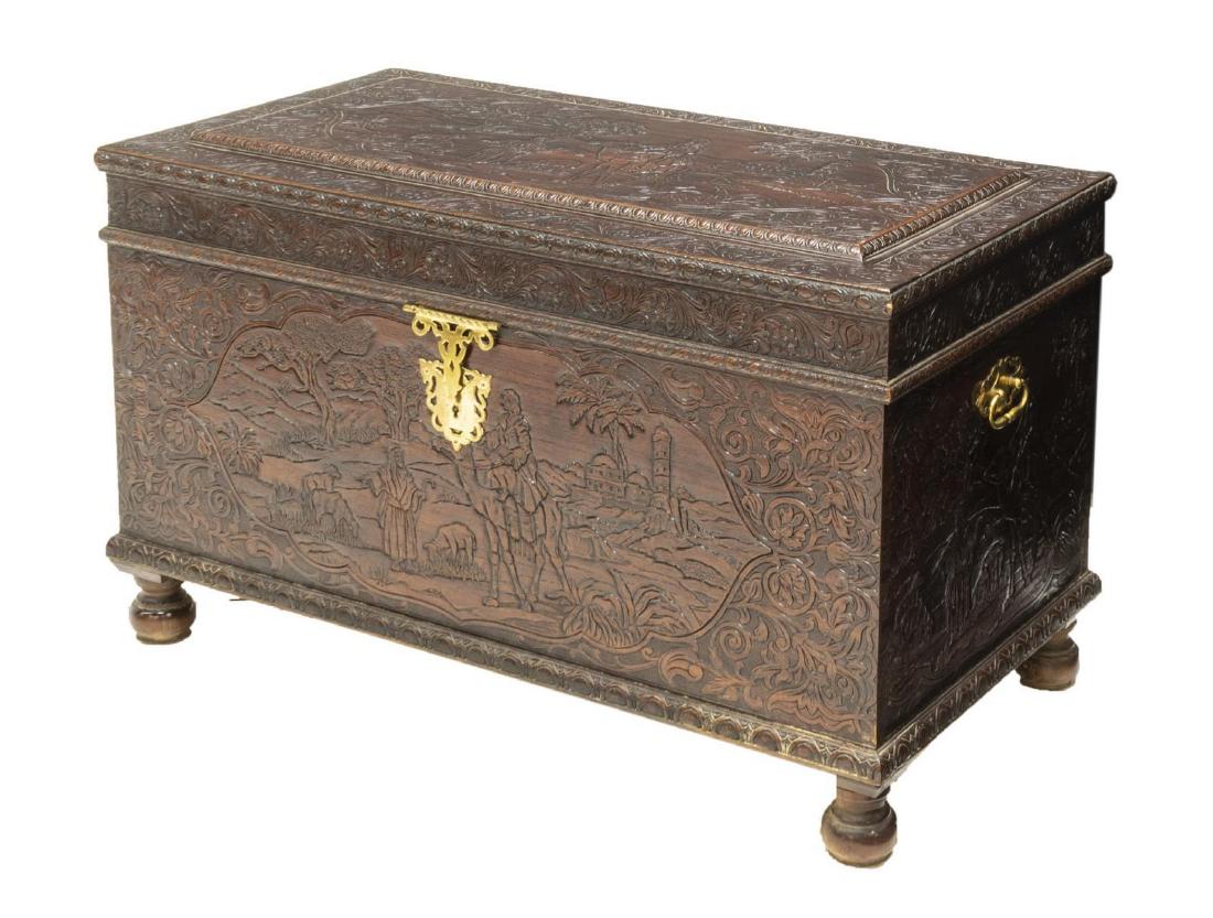 MIDDLE EASTERN 'ROAD TO JERUSALEM' STORAGE TRUNK (1 of 4)