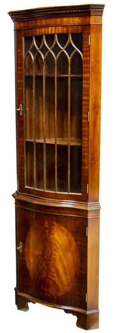 ENGLISH BEVAN FUNNELL MAHOGANY CORNER CABINET (1 of 3)