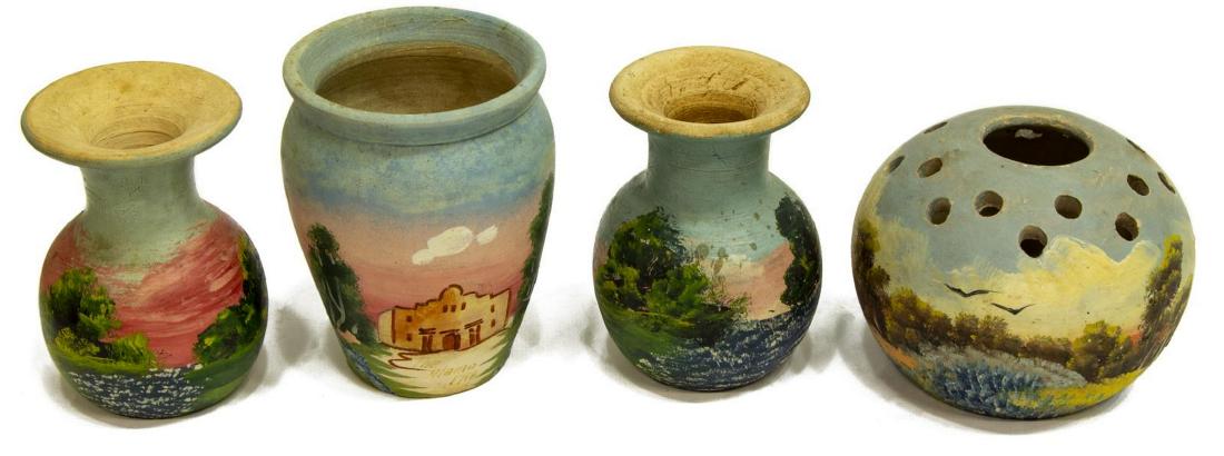 (4)TEXAS MEYER POTTERY BLUEBONNET, ALAMO, SAN JUAN (1 of 3)