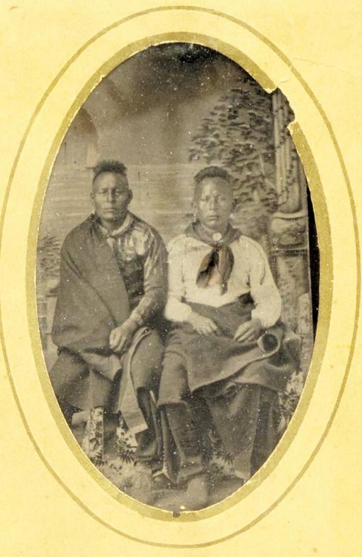NATIVE AMERICAN INDIANS TINTYPE IMAGE (1 of 4)