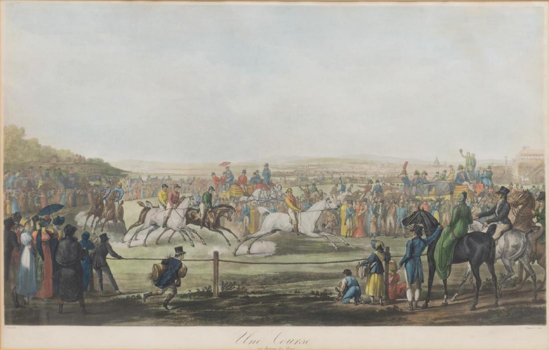 AFTER CARLE VERNET(1758-1836) , "MARS" HORSE RACE (1 of 3)