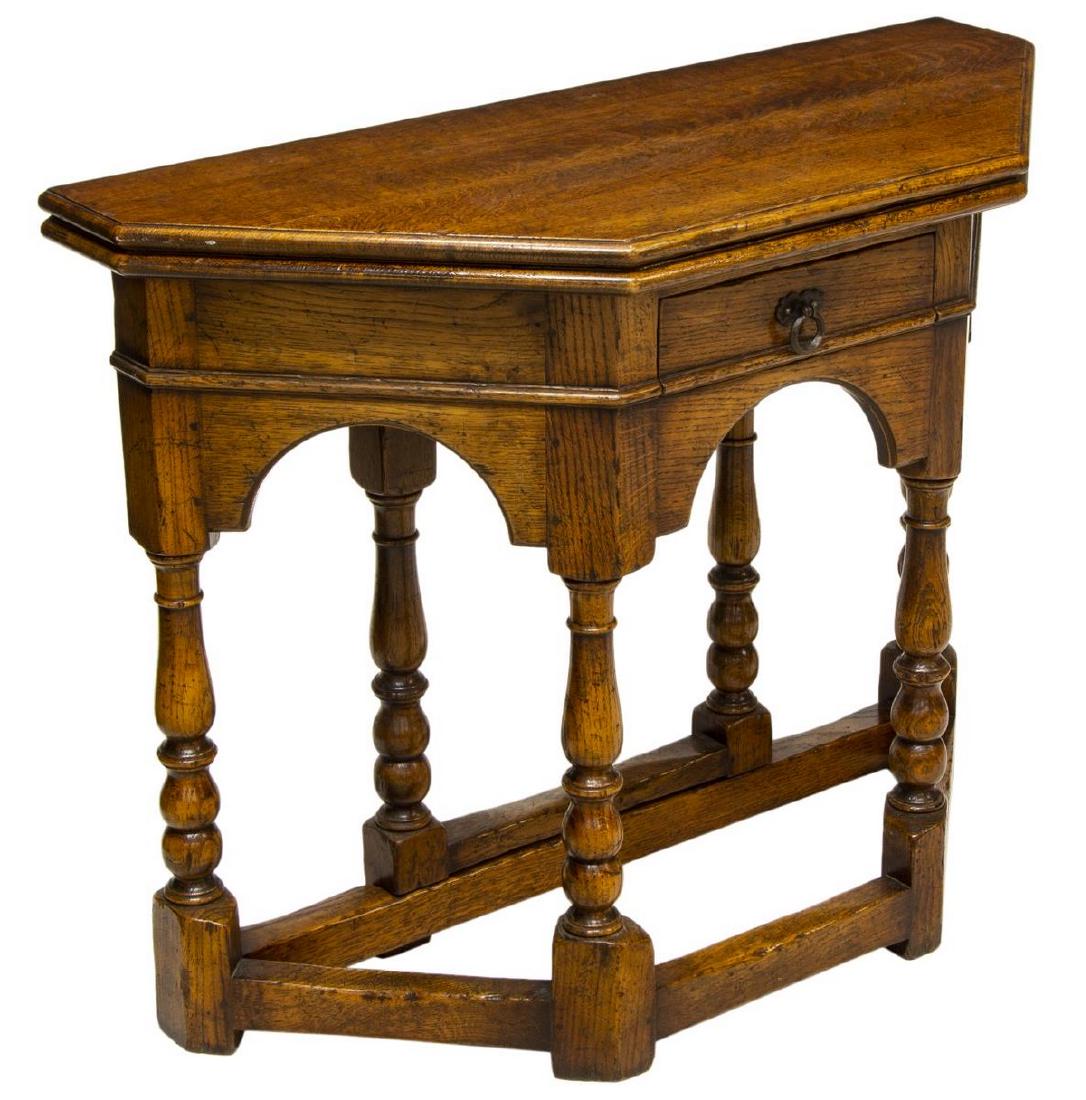 ENGLISH OAK HINGED TOP GATE-LEG TABLE (1 of 6)