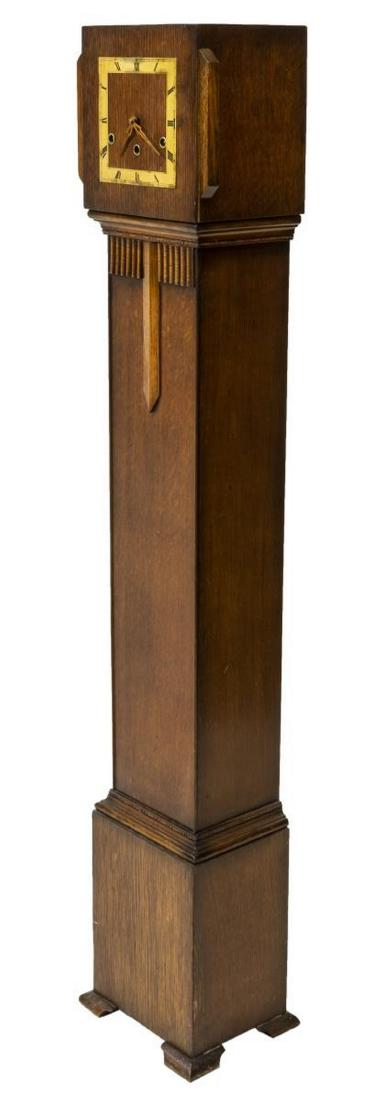 ENGLISH OAK ART DECO GRANDMOTHERS CLOCK (1 of 4)
