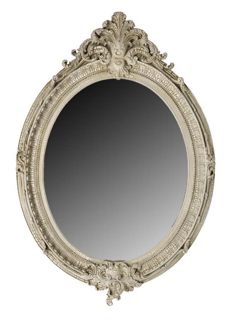 ROCOCO STYLE DISTRESSED WALL MIRROR (1 of 3)