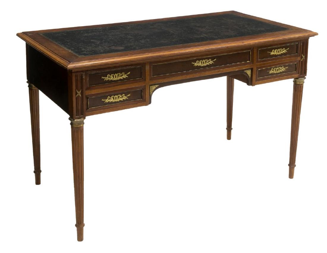 FRENCH LOUIS XVI STYLE MAHOGANY WRITING DESK (1 of 4)