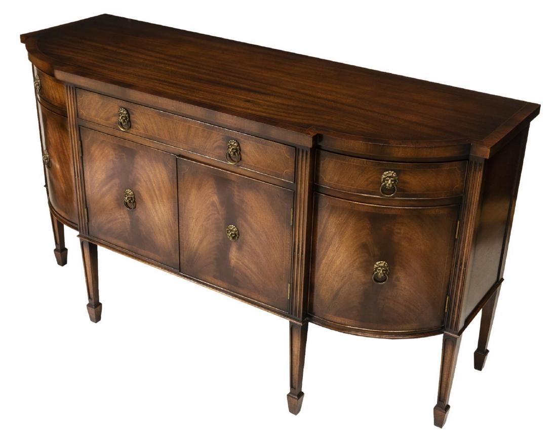 ENGLISH SHERATON STYLE MAHOGANY SIDEBOARD SERVER (1 of 2)