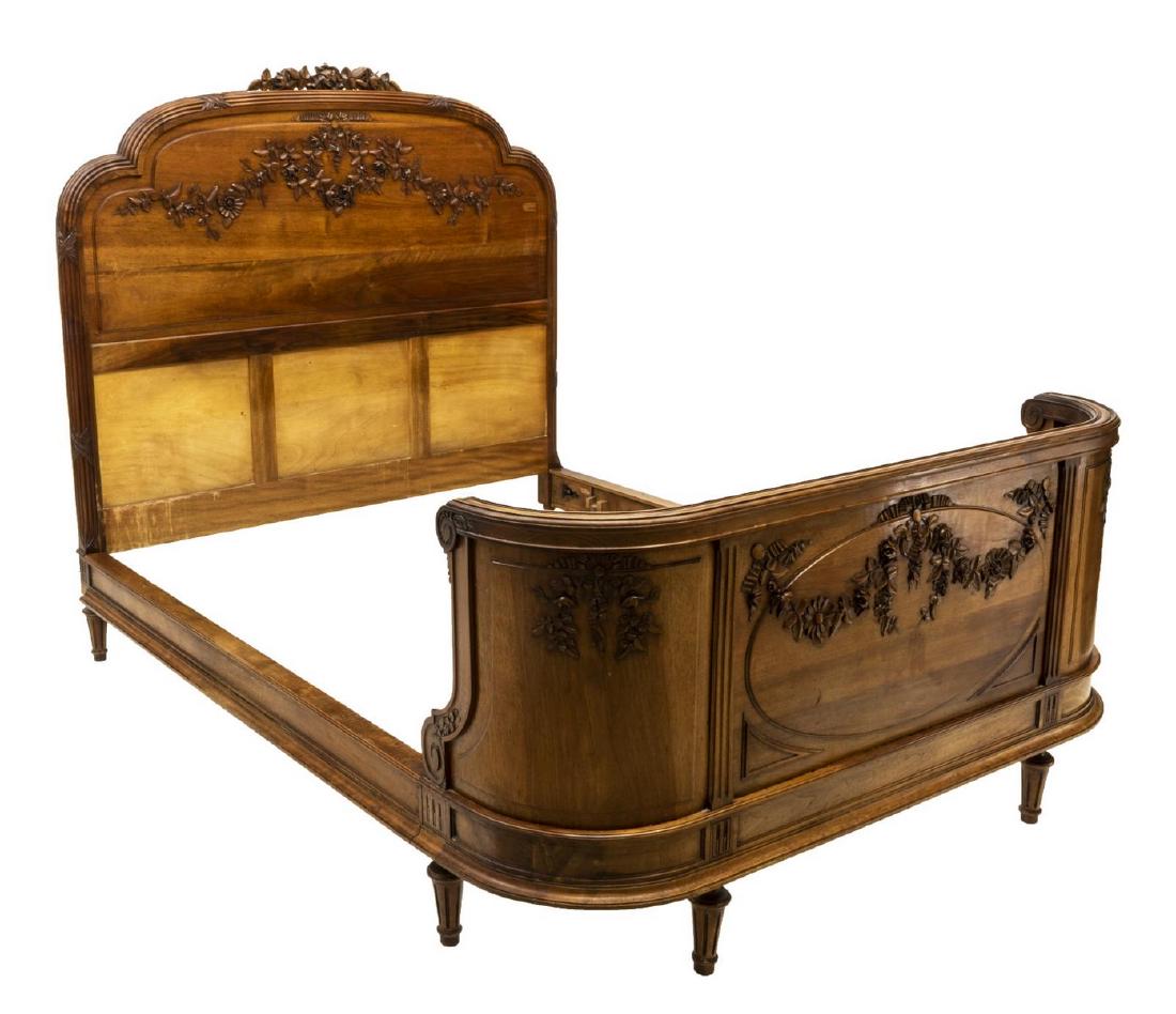 FRENCH WALNUT BED (1 of 2)