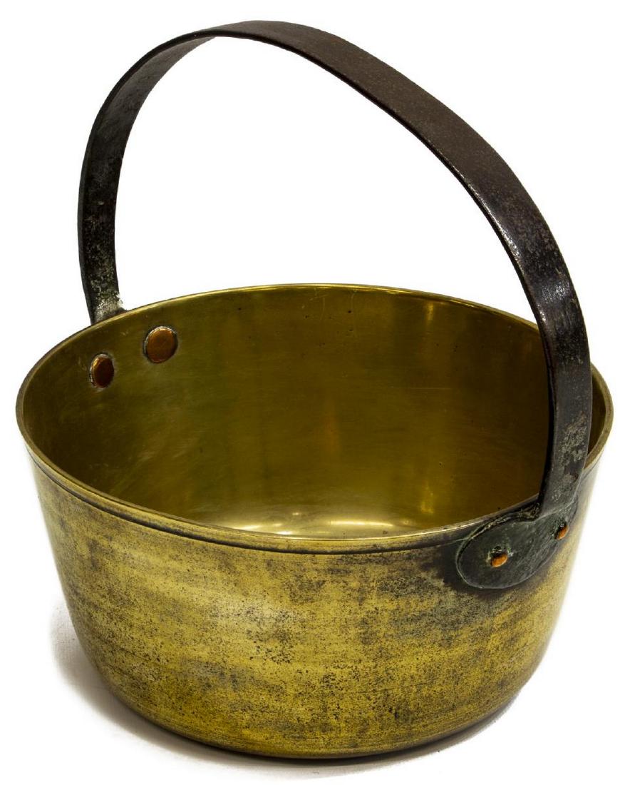 UNUSUAL DIMINUTIVE 19THC. ENGLISH BRASS JELLY PAN (1 of 3)