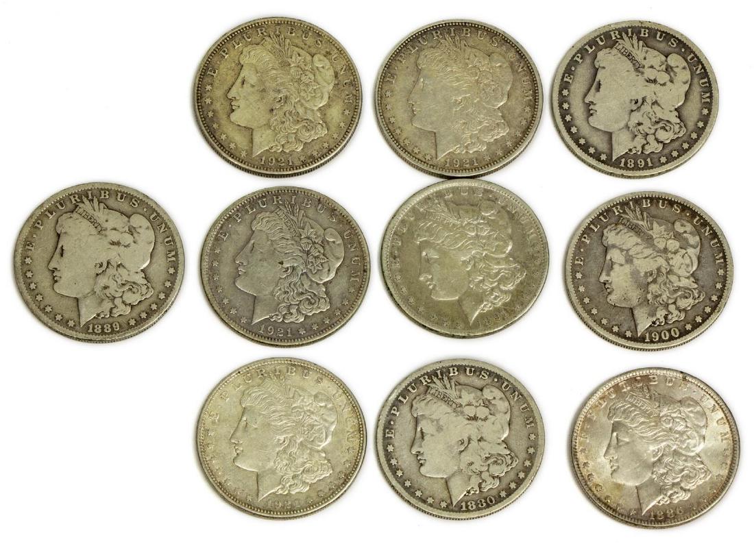 (10) U.S. MORGAN SILVER DOLLARS (1 of 2)