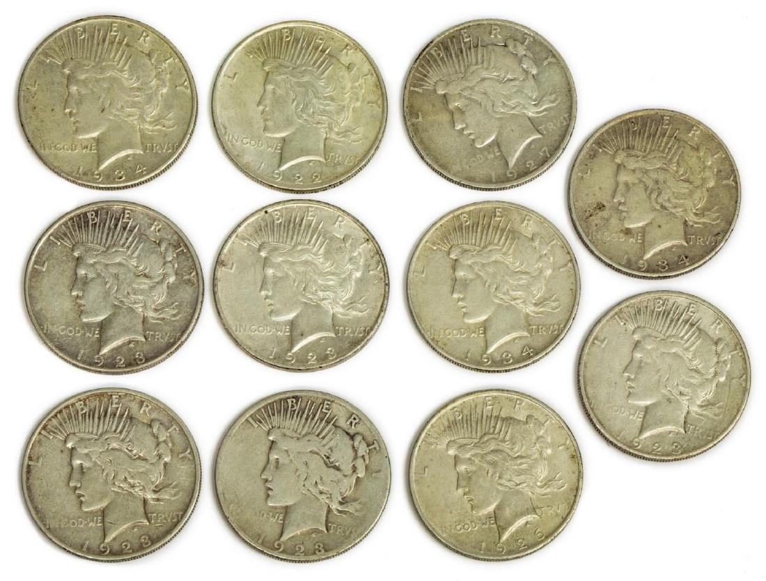 (11) U.S. PEACE SILVER DOLLARS (1 of 2)