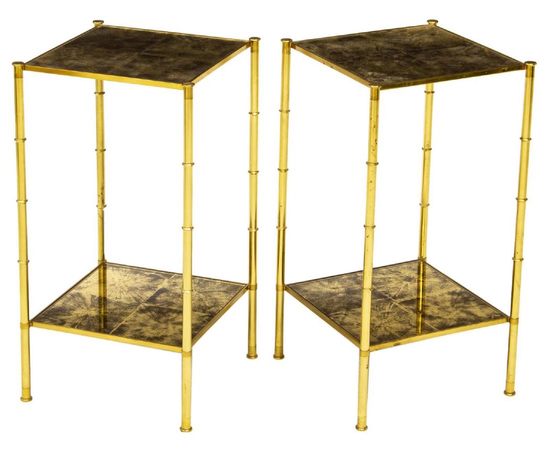 (2) FRENCH MODERN MAISON JANSEN STYLE SIDE TABLES (1 of 2)