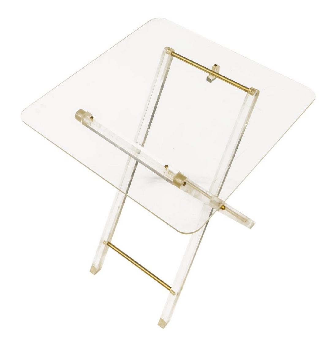 ITALIAN PLEXIGLASS FOLDING TABLE (1 of 2)