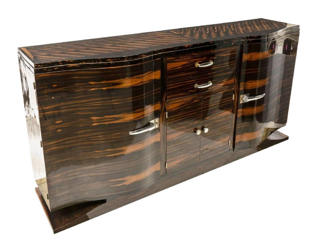 FRENCH ART DECO MACASSAR EBONY SIDEBOARD (1 of 3)