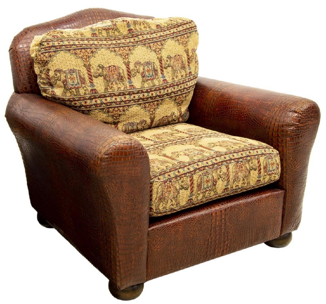 OVERSIZE LEATHER ARMCHAIR (1 of 4)