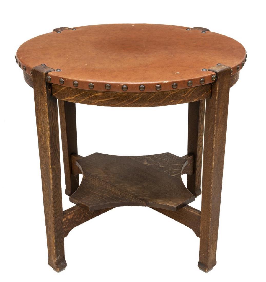 GEORGE FLINT CO. CRAFTSMAN OAK CENTER TABLE (1 of 3)