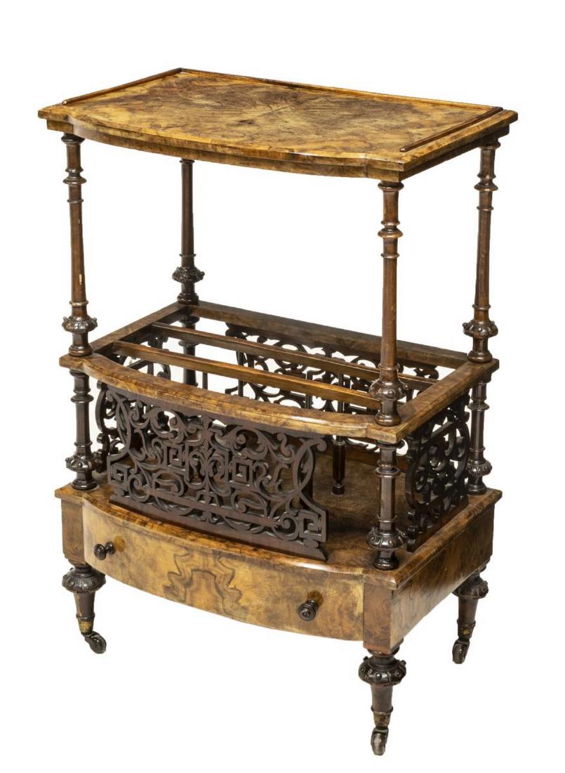 ORNATE NAPOLEON III BURLWOOD MUSIC STAND / RACK (1 of 2)