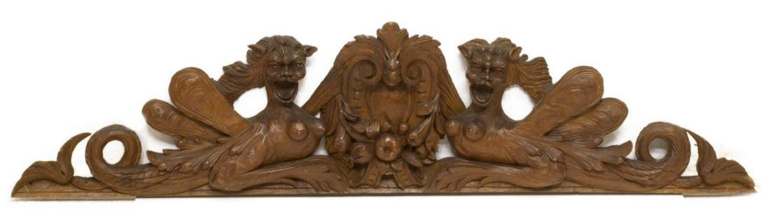 ANTIQUE ITALIAN CARVED ARCHITECTURAL ELEMENT (1 of 3)