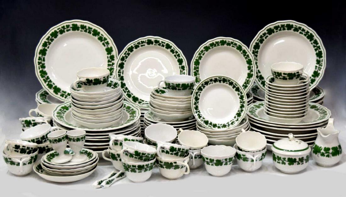 (140) MEISSEN GREEN VINE PORCELAIN DINNER SERVICE (1 of 10)