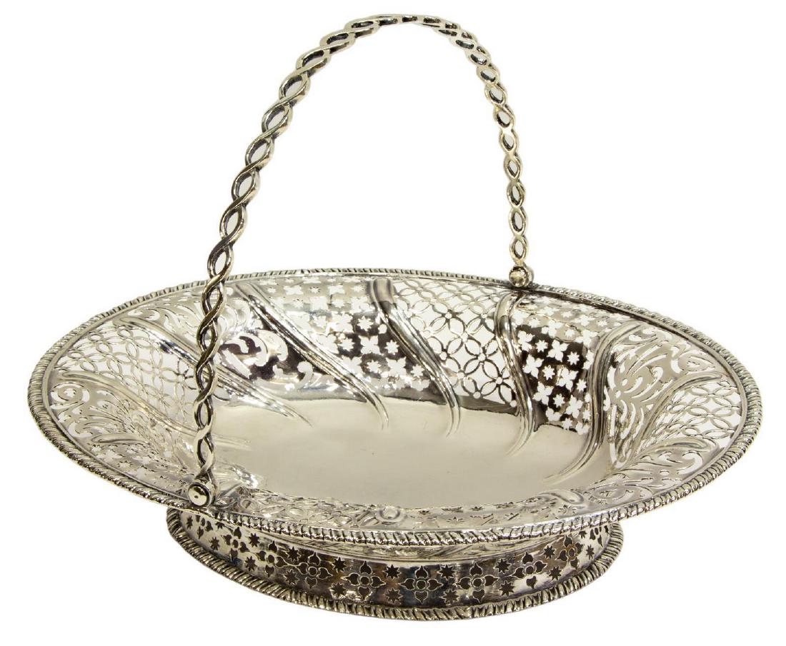 ENGLISH EDWARD ALDRIDGE II STERLING CAKE BASKET (1 of 6)