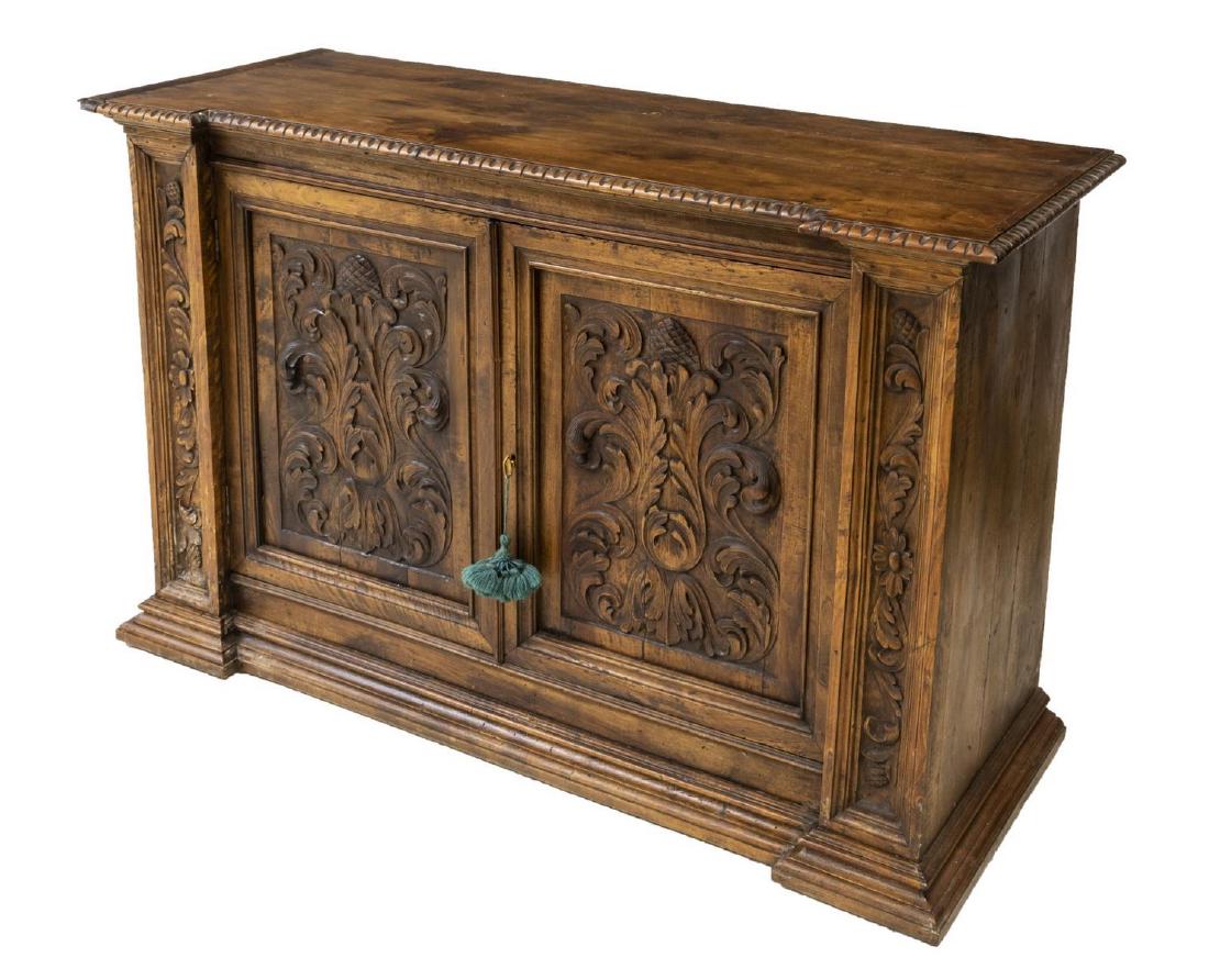 ITALIAN RENAISSANCE REVIVAL WALNUT SIDEBOARD (1 of 5)