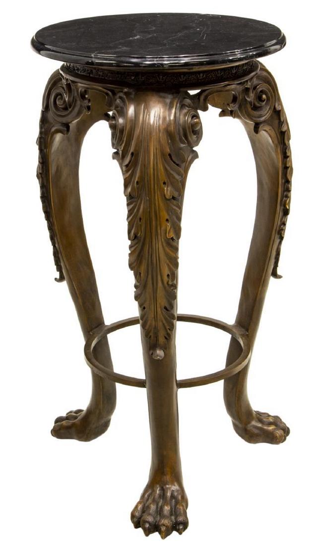 BRONZE & MARBLE DISPLAY STAND (1 of 3)
