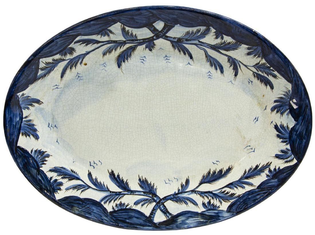 LARGE ITALIAN ALBISOLA CERAMIC PLATTER (1 of 2)