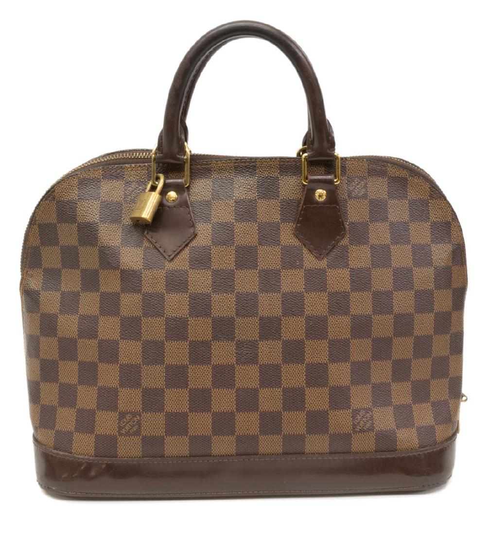 LOUIS VUITTON DAMIER EBENE 'ALMA' HANDBAG (1 of 5)