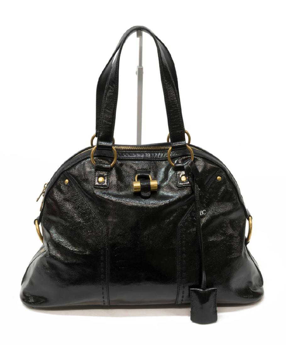 Yves St Lau Muse 1 Black Leather Handbag
