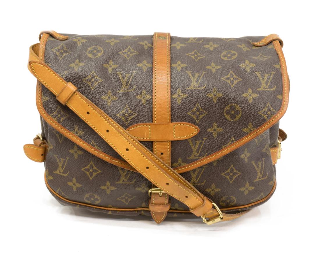 LOUIS VUITTON 'SAUMUR 25' MONOGRAM CROSSBODY BAG (1 of 5)