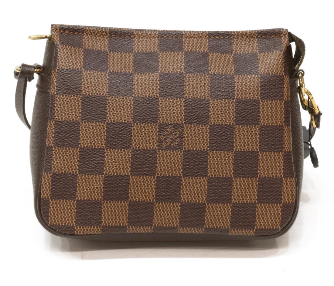 LOUIS VUITTON BROWN DAMIER EBENE POUCH / HANDBAG (1 of 5)