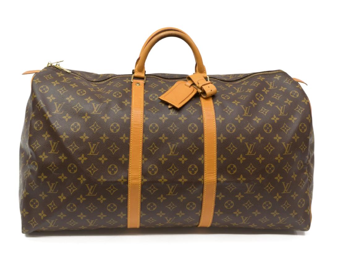 LOUIS VUITTON 'KEEPALL 60' MONOGRAM CANVAS DUFFLE (1 of 4)
