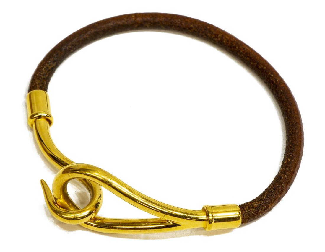 HERMES 'JUMBO TOUR' LEATHER BRACELET (1 of 3)