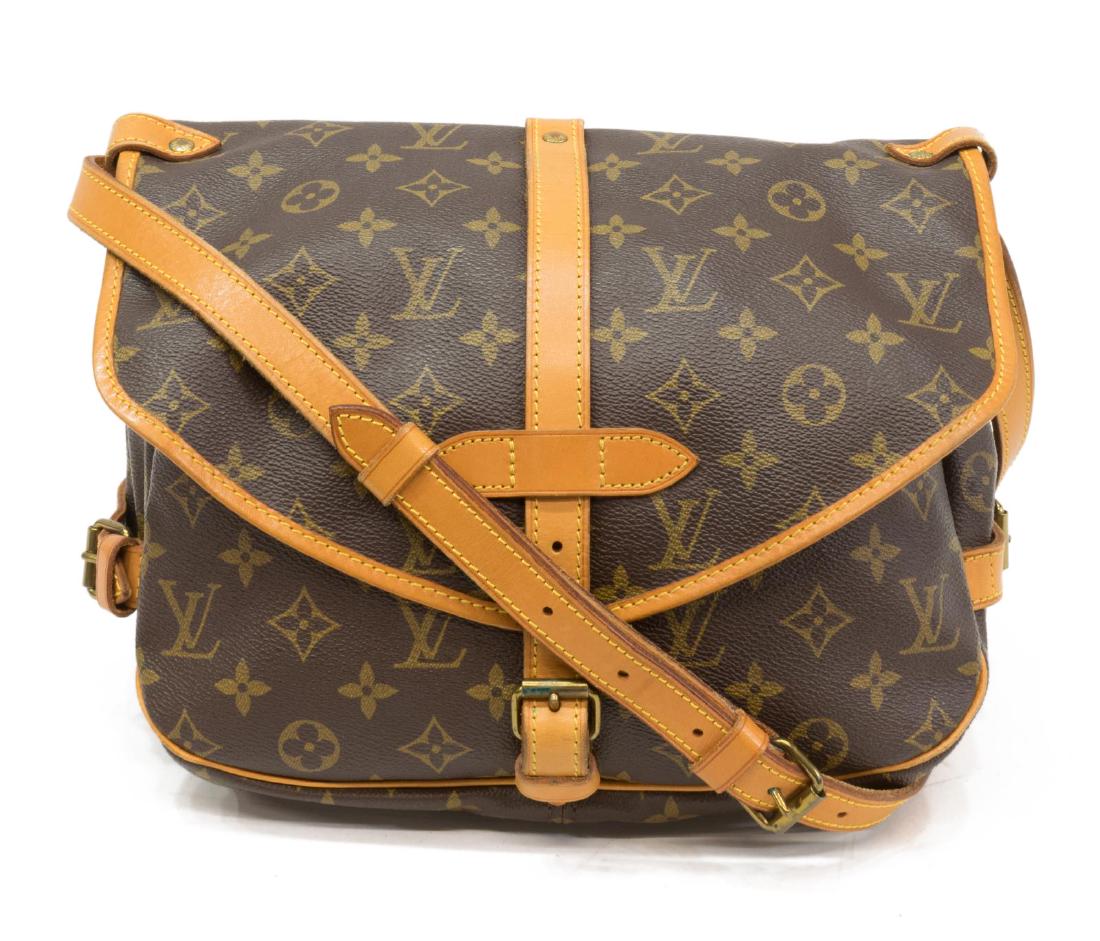 LOUIS VUITTON 'SAUMUR 25' MONOGRAM CROSSBODY BAG (1 of 5)