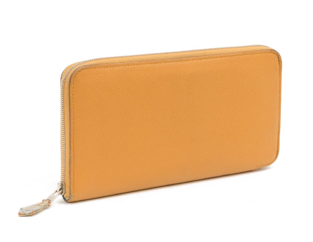 HERMES 'SILK'IN' EPSOM LEATHER & LINED WALLET (1 of 3)