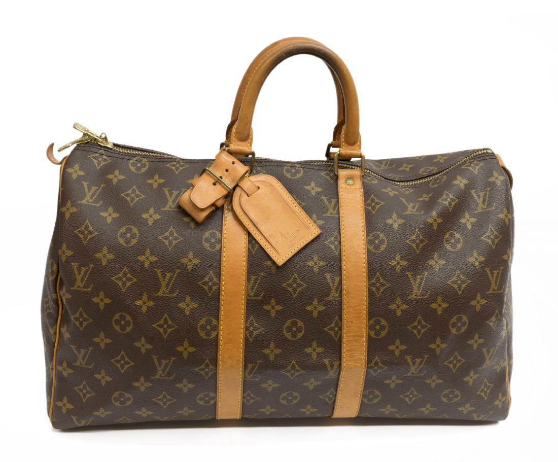 LOUIS VUITTON 'KEEPALL 45' MONOGRAM DUFFLE BAG (1 of 3)