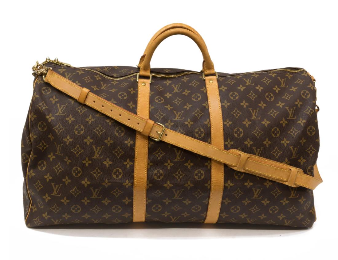 LOUIS VUITTON 'KEEPALL 60 BANDOULIERE' DUFFLE BAG (1 of 4)