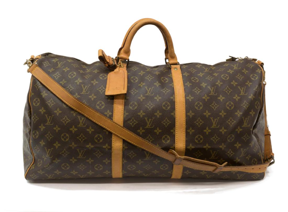 LOUIS VUITTON 'KEEPALL 60 BANDOULIERE' DUFFLE BAG (1 of 4)