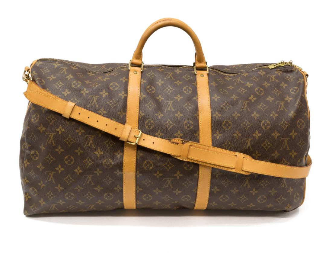 LOUIS VUITTON 'KEEPALL 60 BANDOULIERE' DUFFLE BAG (1 of 4)