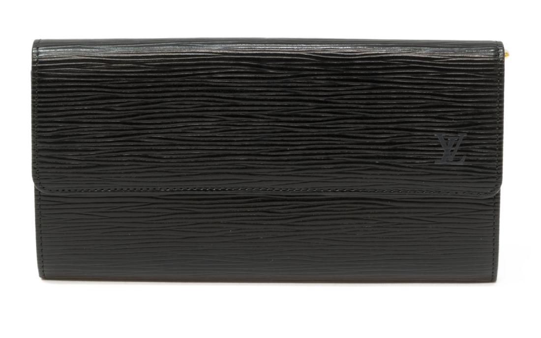 LOUIS VUITTON 'SARAH' BLACK EPI LEATHER WALLET (1 of 4)