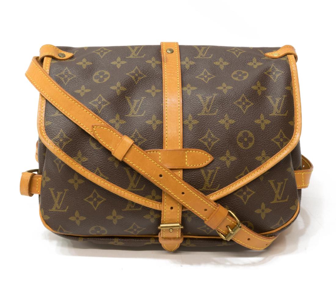 LOUIS VUITTON 'SAUMUR' MONOGRAM MESSENGER BAG (1 of 5)