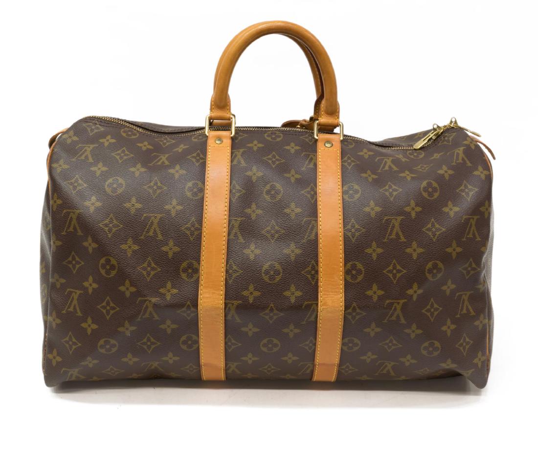 LOUIS VUITTON 'KEEPALL 45' MONOGRAM CANVAS DUFFLE (1 of 4)