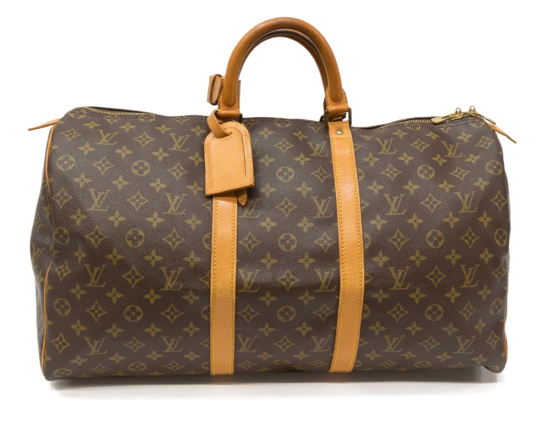LOUIS VUITTON 'KEEPALL 50' MONOGRAM CANVAS DUFFLE (1 of 4)