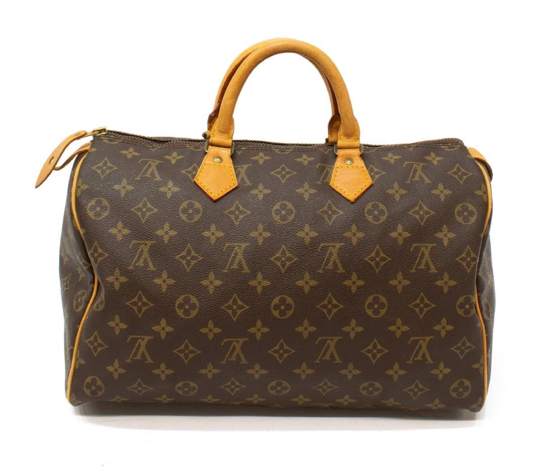 LOUIS VUITTON 'SPEEDY 35' MONOGRAM CANVAS HANDBAG (1 of 4)