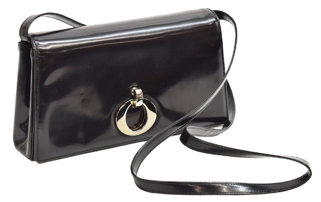 CHRISTIAN DIOR PATENT LEATHER CROSSBODY BAG (1 of 4)