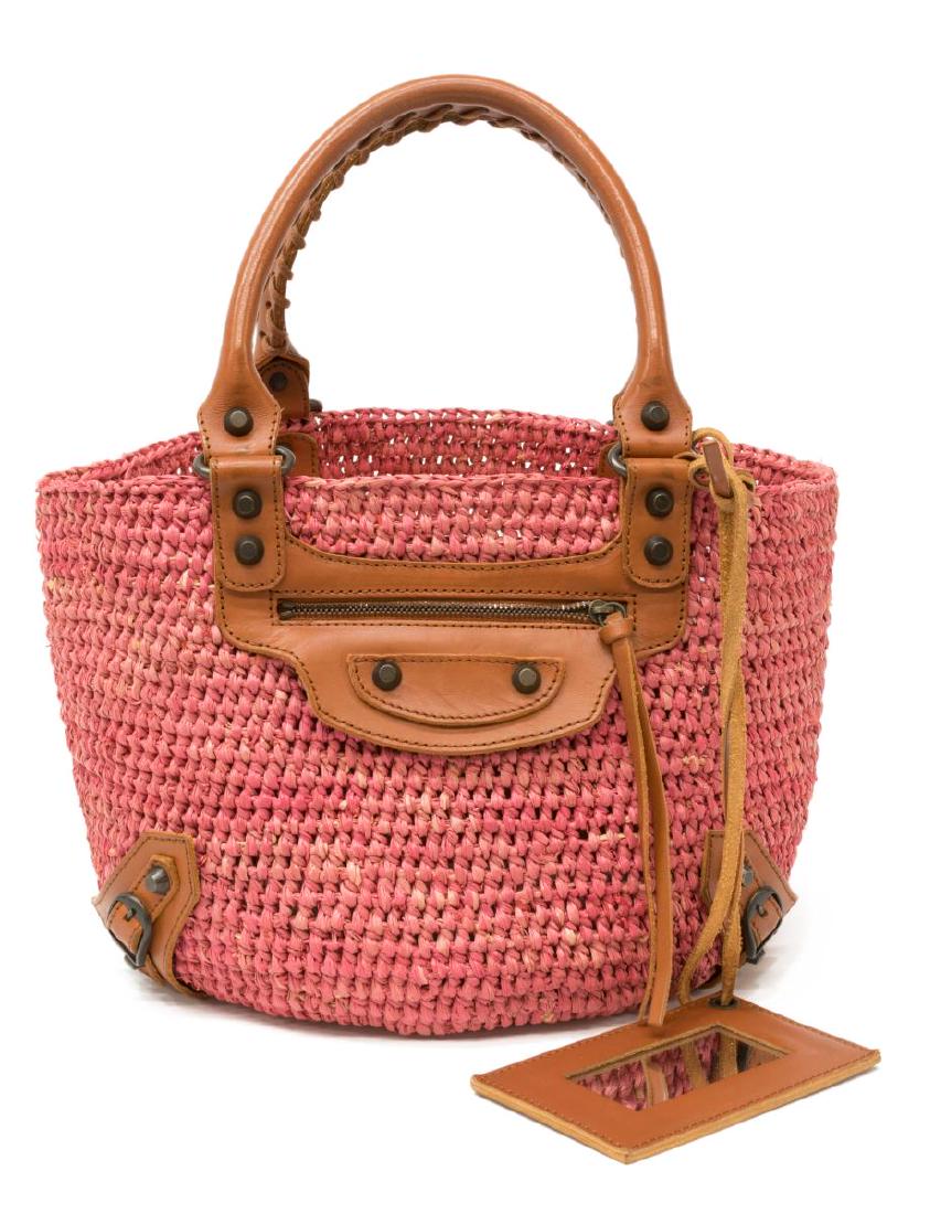 BALENCIAGA 'MOTOCROSS CLASSIC PANIER' BASKET BAG (1 of 4)