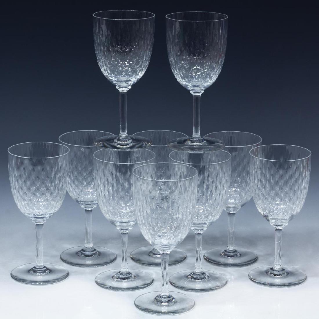 (10) BACCARAT 'PARIS' CRYSTAL TALL WATER GOBLETS (1 of 3)
